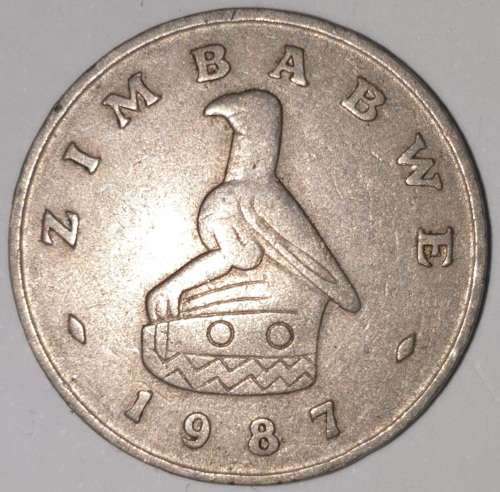 1987 - 20 CENT COIN - ZIMBABWE - (Copper-Nickel)
